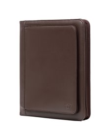 Portablocco Office ecopelle c/zip dim. 26x34cm marrone INTEMPO