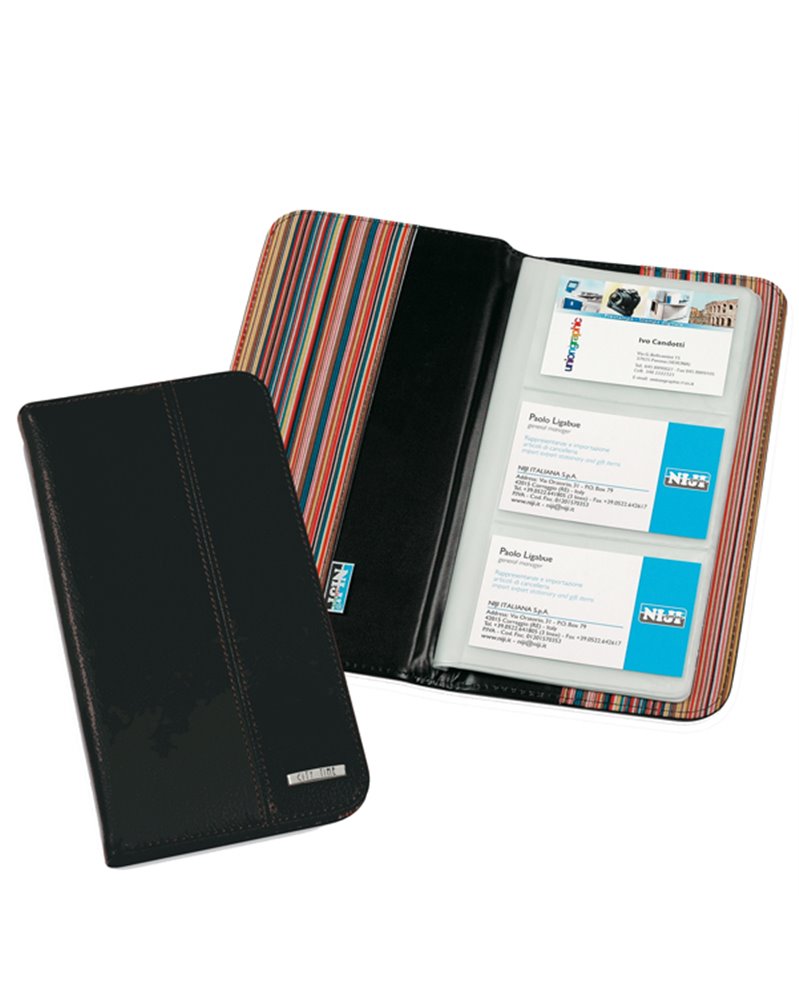 Portabiglietti da visita Professional 12,5x23,5cm nero Niji