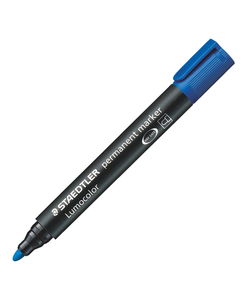 MARCATORE LUMOCOLOR PERMANENT 352 BLU P.TONDA STAEDTLER