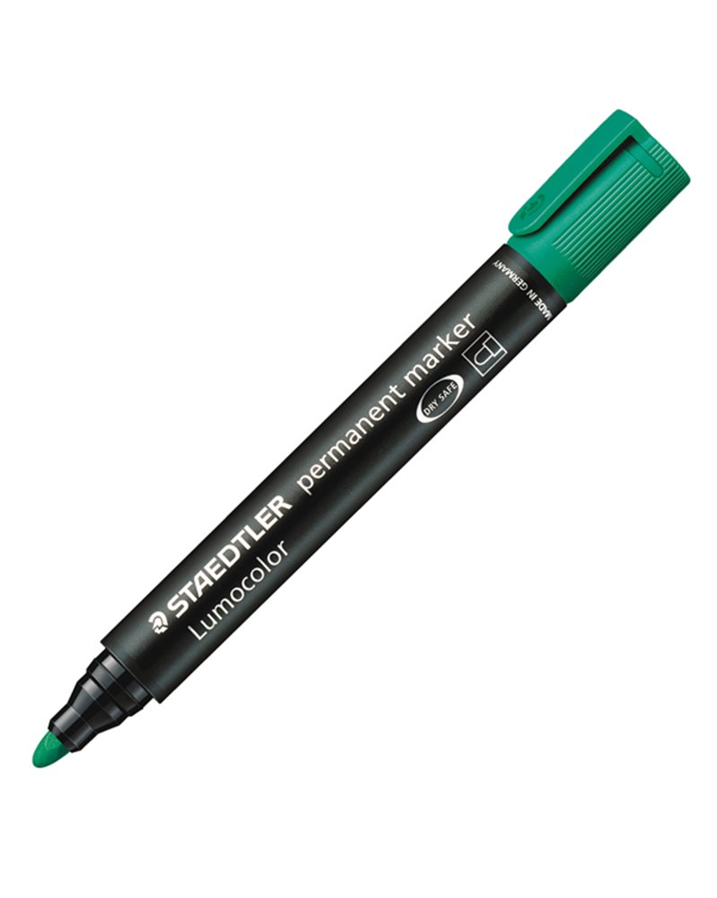 MARCATORE LUMOCOLOR PERMANENT 352 VERDE P.TONDA STAEDTLER