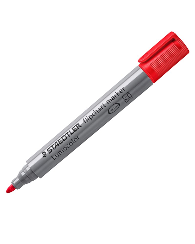 Marcatore Lumocolor Flipchart 356 punta tonda rosso Staedtler