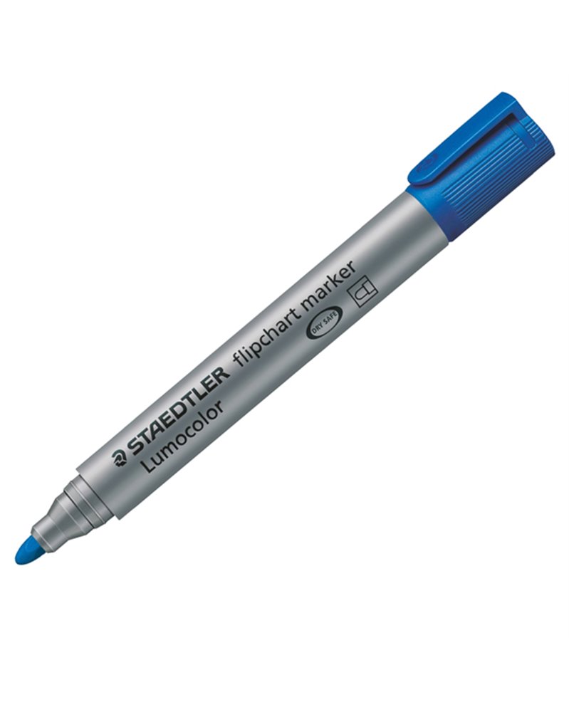 Marcatore Lumocolor Flipchart 356 punta tonda blu Staedtler