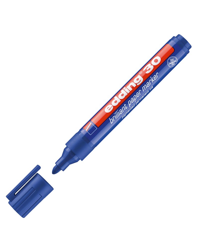 MARCATORE EDDING 30 PERMANENTE PUNTA TONDA BLU