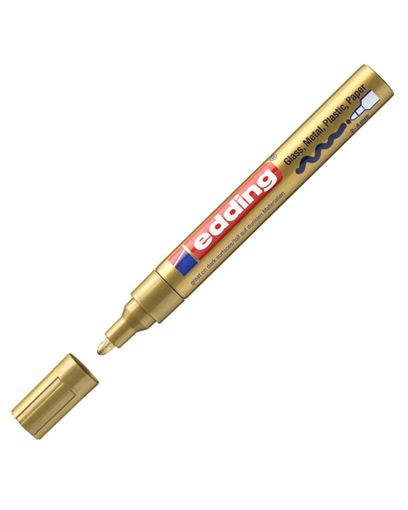 Marcatore EDDING 750 punta media vernice oro Marcatore EDDING 750 punta media vernice oro