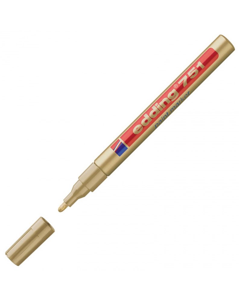 Marcatore EDDING 751 punta fine vernice oro Marcatore EDDING 751 punta fine vernice oro