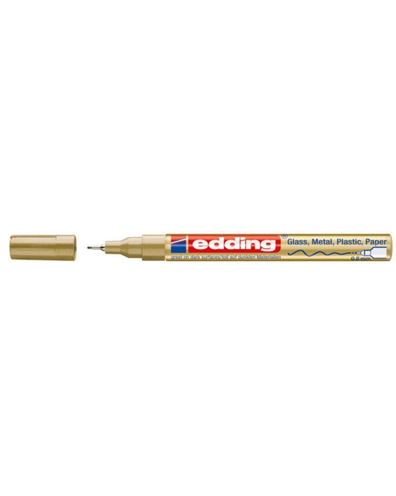 Marcatore EDDING 780 punta extra fine vernice oro