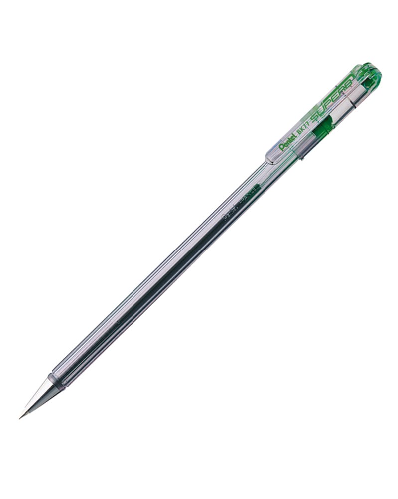 PENNA SFERA SUPER B BK77 VERDE 0.7MM PENTEL