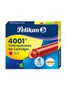 SCATOLA 6 CARTUCCE INCHIOSTRO TP/6 ROSSO PELIKAN 4001 (0ATM05)