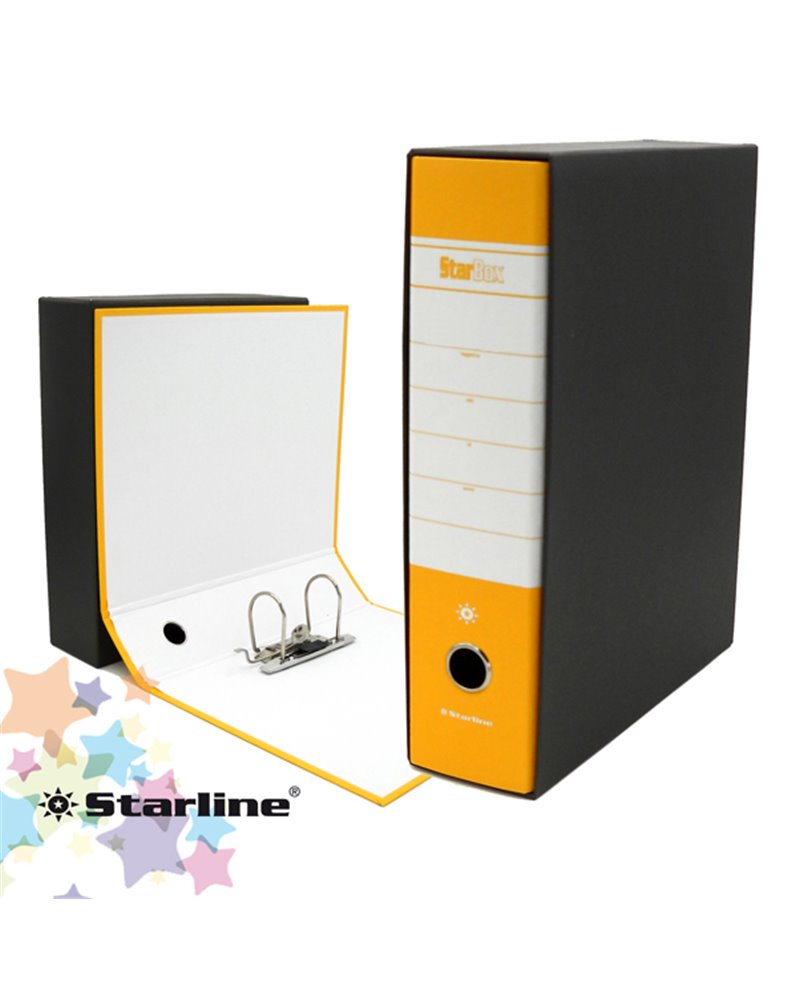 Registratore STARBOX f.to protocollo dorso 8cm giallo STARLINE