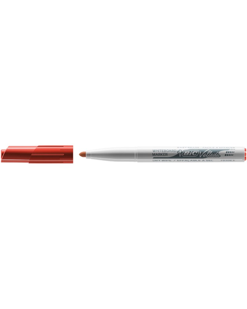 Pennarello VELLEDA 1741 punta tonda whiteboard rosso BICÂ®