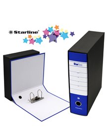 Registratore STARBOX f.to commerciale dorso 8cm blu STARLINE