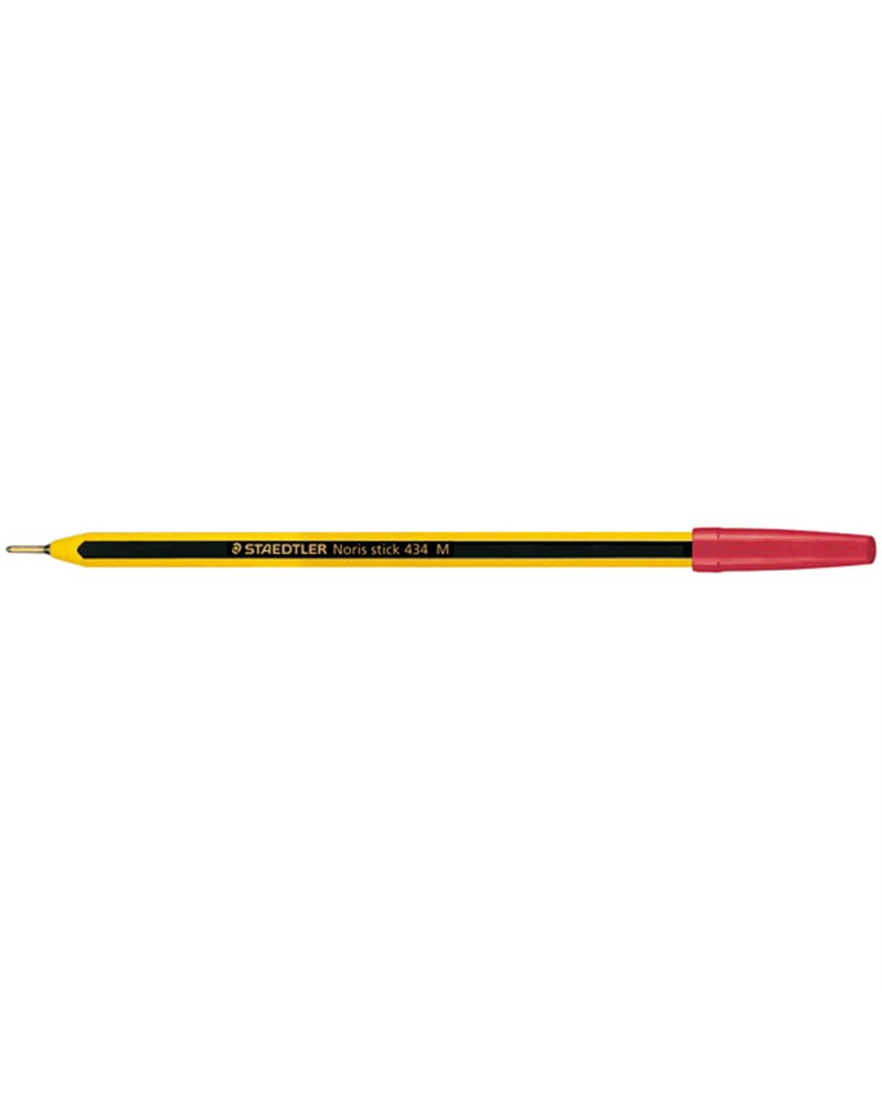 Scatola 20 penna a sfera 434 Noris Stick rosso 1,0mm STAEDTLER