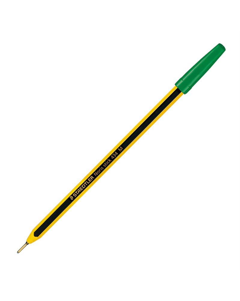 Scatola 20 penna a sfera 434 Noris Stick verde 1,0mm STAEDTLER