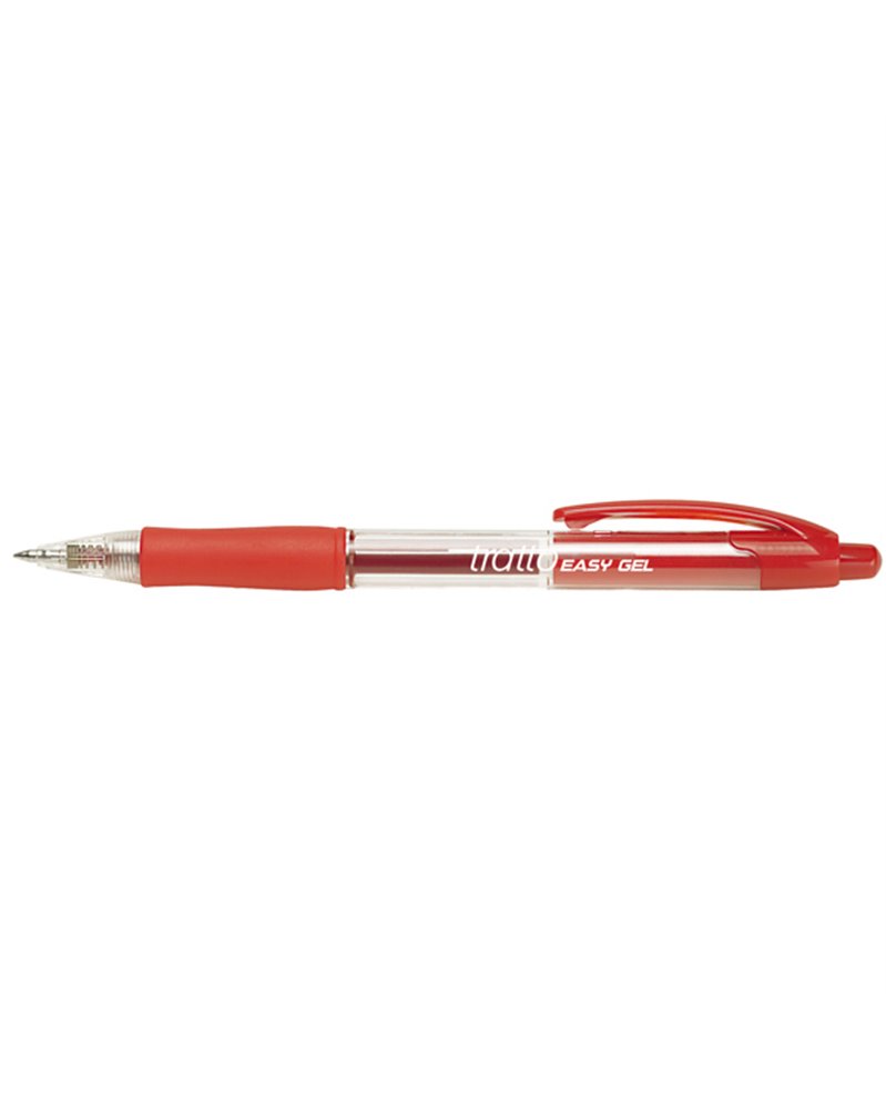 Penna sfera scatto EASY GEL 0,5mm rosso TRATTO