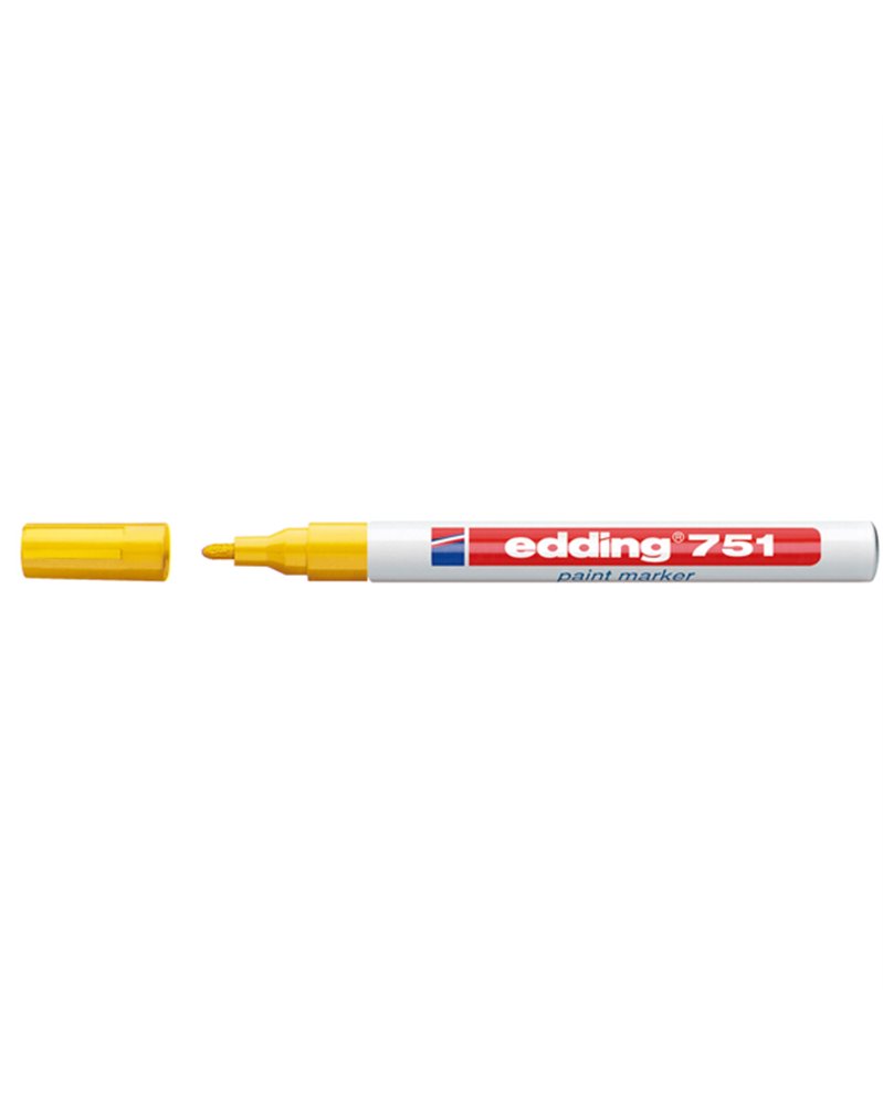 Marcatore EDDING 751 punta fine vernice giallo Marcatore EDDING 751 punta fine vernice giallo