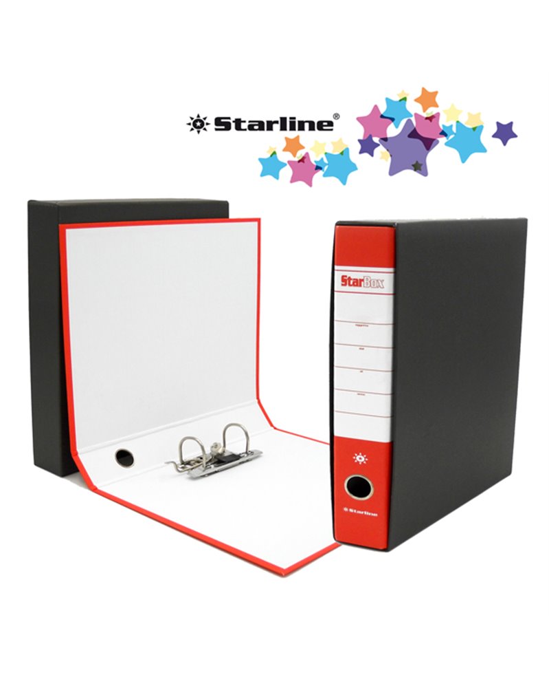 Registratore STARBOX f.to commerciale dorso 5cm rosso STARLINE