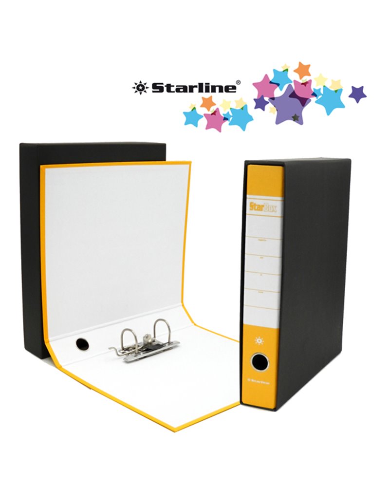 Registratore STARBOX f.to commerciale dorso 5cm giallo STARLINE