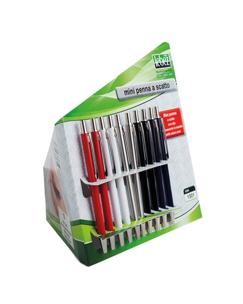 CARTELLA 10 MINI PENNE A SFERA SCATTO 1301 LEBEZ
