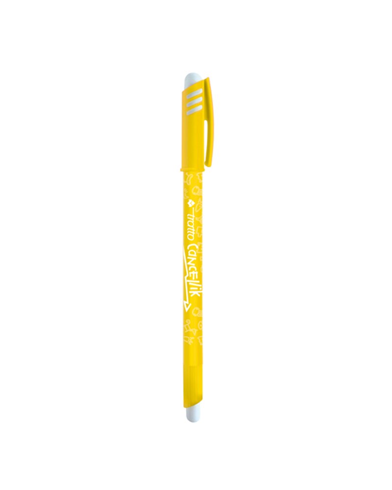 Penna sfera cancellabile CANCELLIK 1,0mm giallo TRATTO