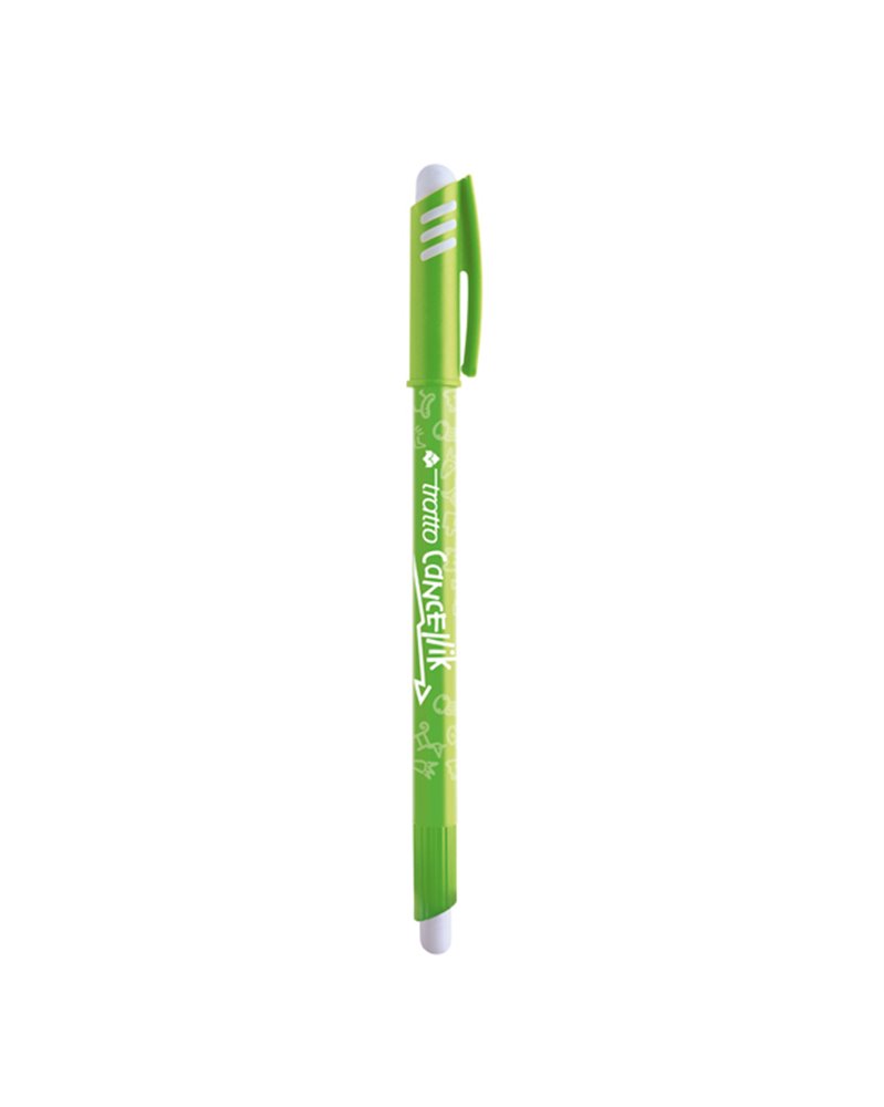 Penna sfera cancellabile CANCELLIK 1,0mm verde chiaro TRATTO