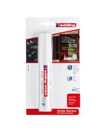 Marcatore EDDING 4090 punta scalpello gesso liquido bianco