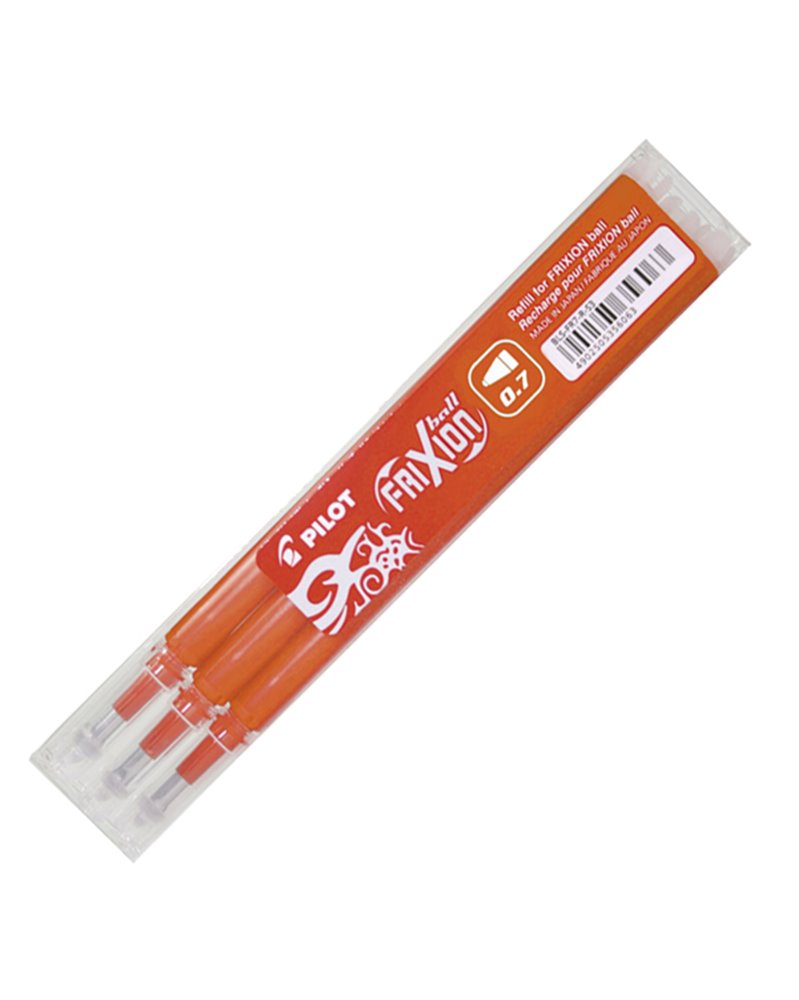 SET 3 REFILL SFERA FRIXIONball 0.7mm ARANCIO PILOT