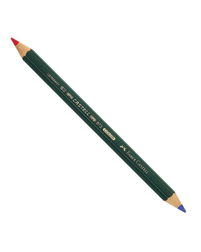 MATITA BICOLORE GROSSA ROSSO-BLU 873 FABER CASTELL