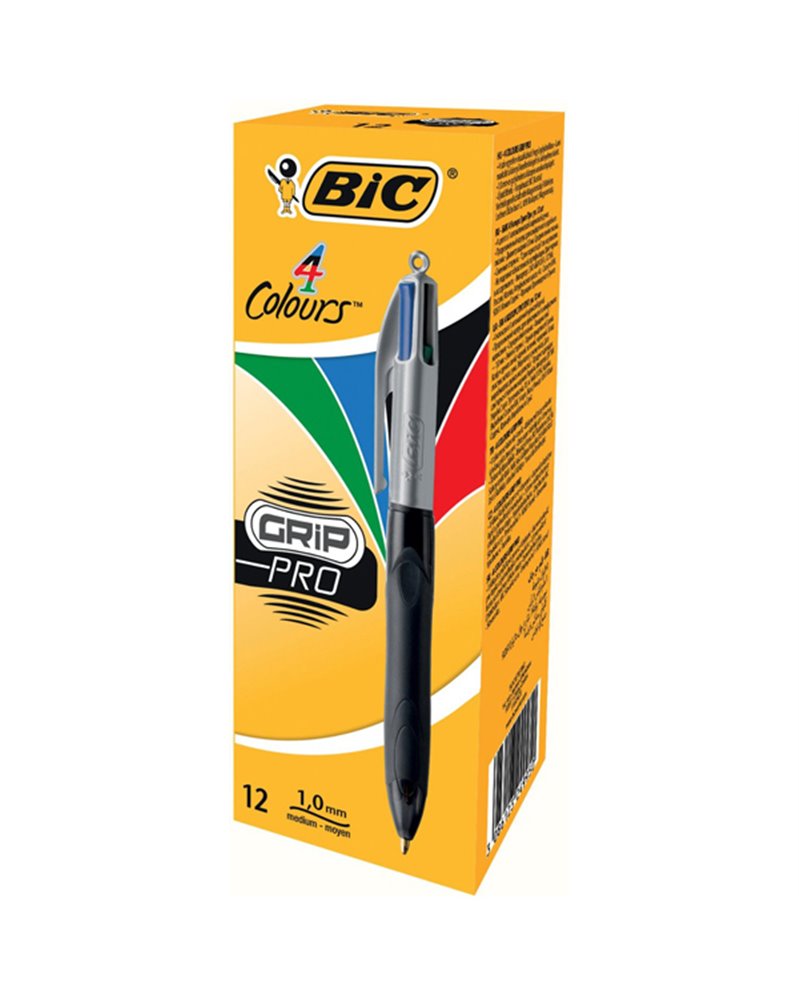 Penna sfera scatto 4COLORS GRIP PRO 1,0mm BIC