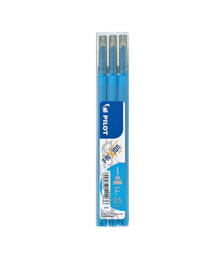 SET 3 REFILL SFERA FRIXIONpoint 0.5mm AZZURRO PILOT