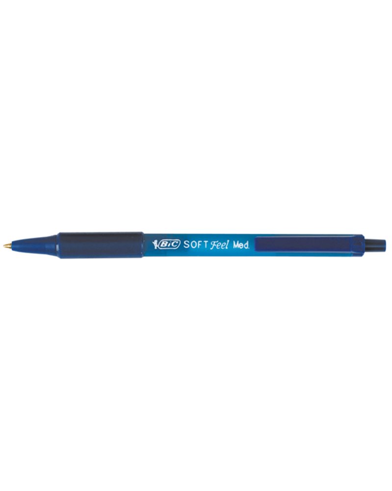 SCATOLA 12 PENNE SFERA SCATTO SOFTFEEL CLIC 1.0mm BLU