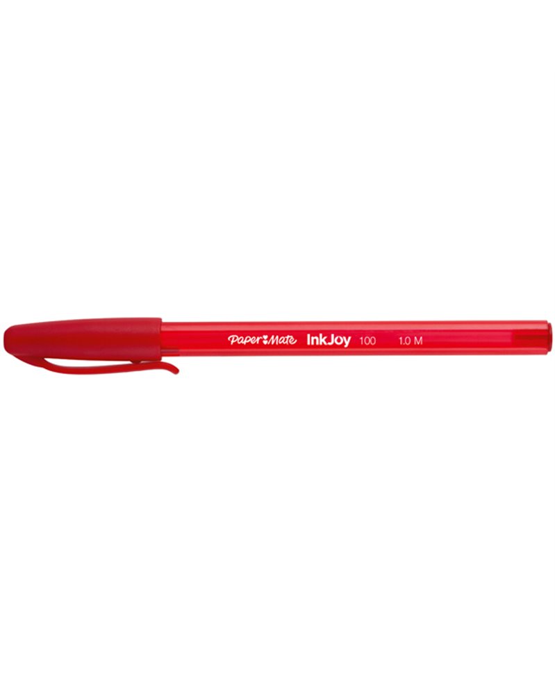 Penna sfera INKJOY 100 Stick 1,0mm rosso PAPERMATE