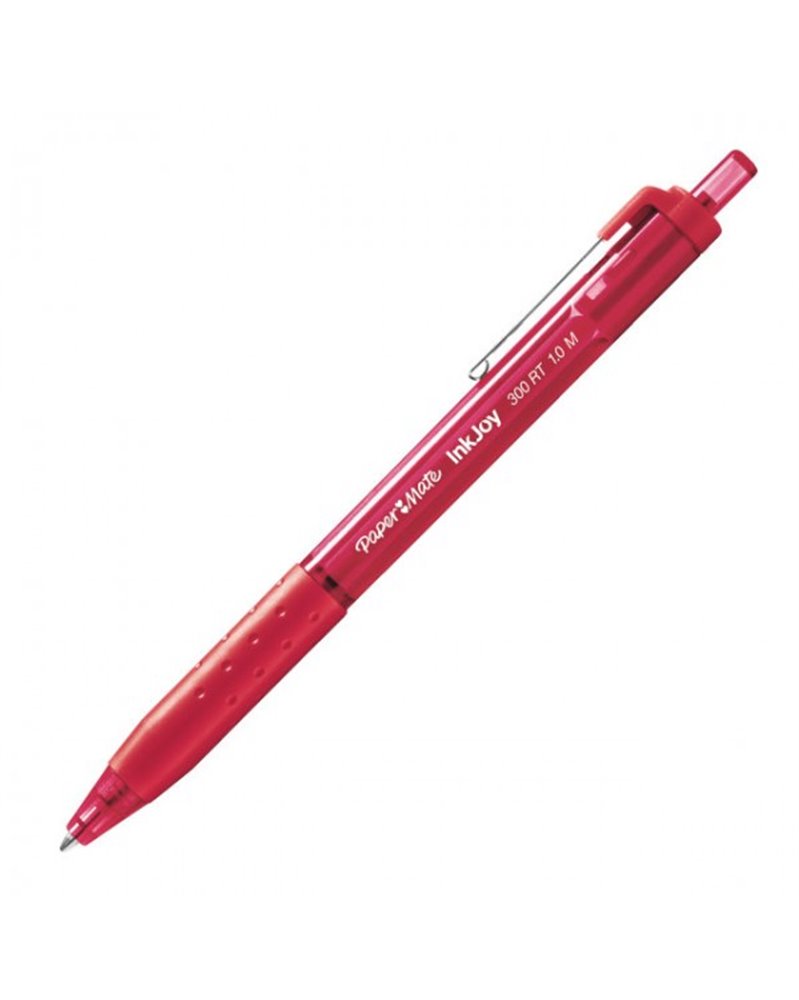 Penna sfera scatto INKJOY 300RT 1,0mm rosso PAPERMATE