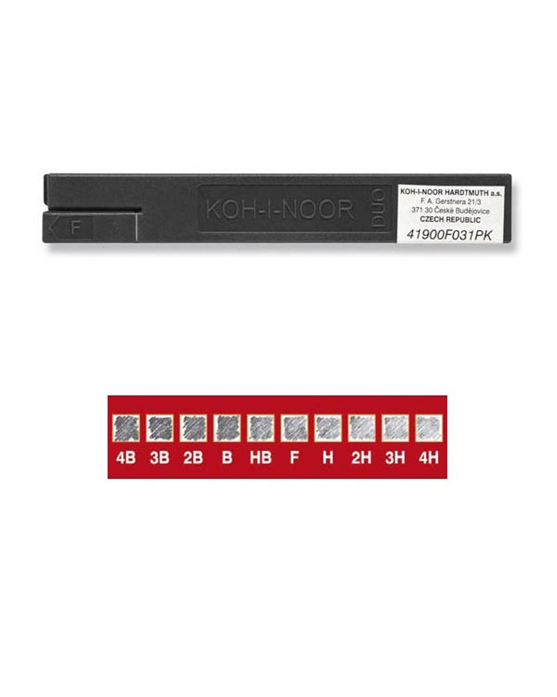 ASTUCCIO DA 2 MINE 2mm 3B DUO KOHINOOR