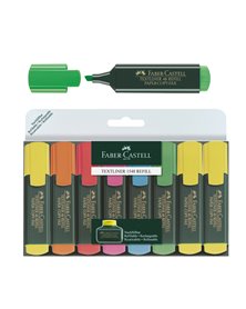 BUSTA 8 EVIDENZIATORI TEXTLINER 1548 FABER CASTELL