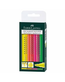 BUSTA 4 EVIDENZIATORE GRIP 1543 FABER-CASTELL