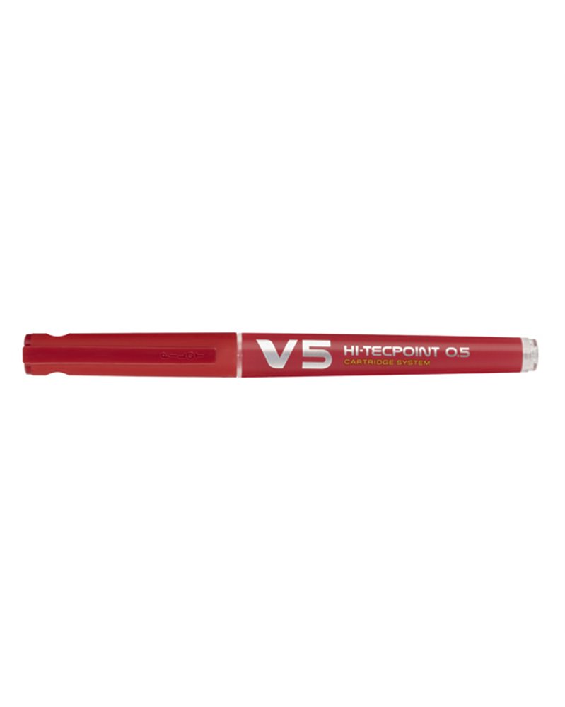 ROLLER HI-TECPOINT V5 RICARICABILE ROSSO BEGREEN PILOT