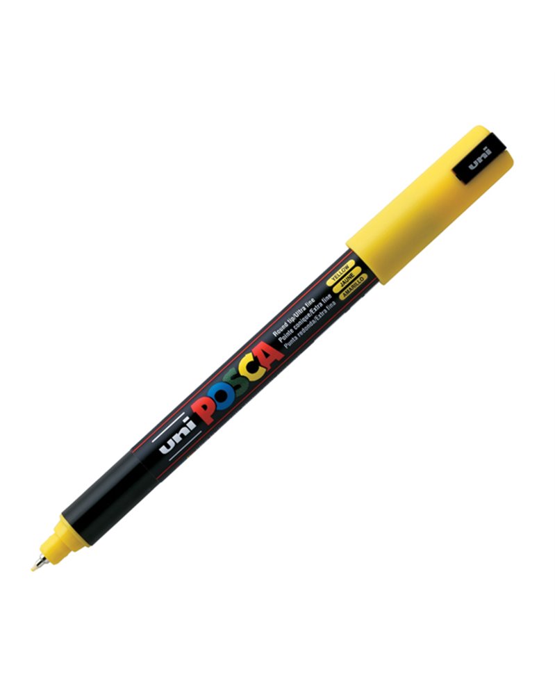 Marcatore UNI POSCA Pen PC1M p.extra fine 0,7mm giallo UNI MITSUBISHI Marcatore UNI POSCA Pen PC1M p.extra fine 0,7mm giallo UNI MITSUBISHI