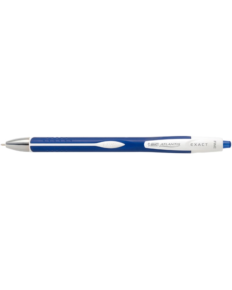 SCATOLA 12 PENNE SFERA SCATTO BICÂ®ATLANTIS EXACT 0,7 BLU