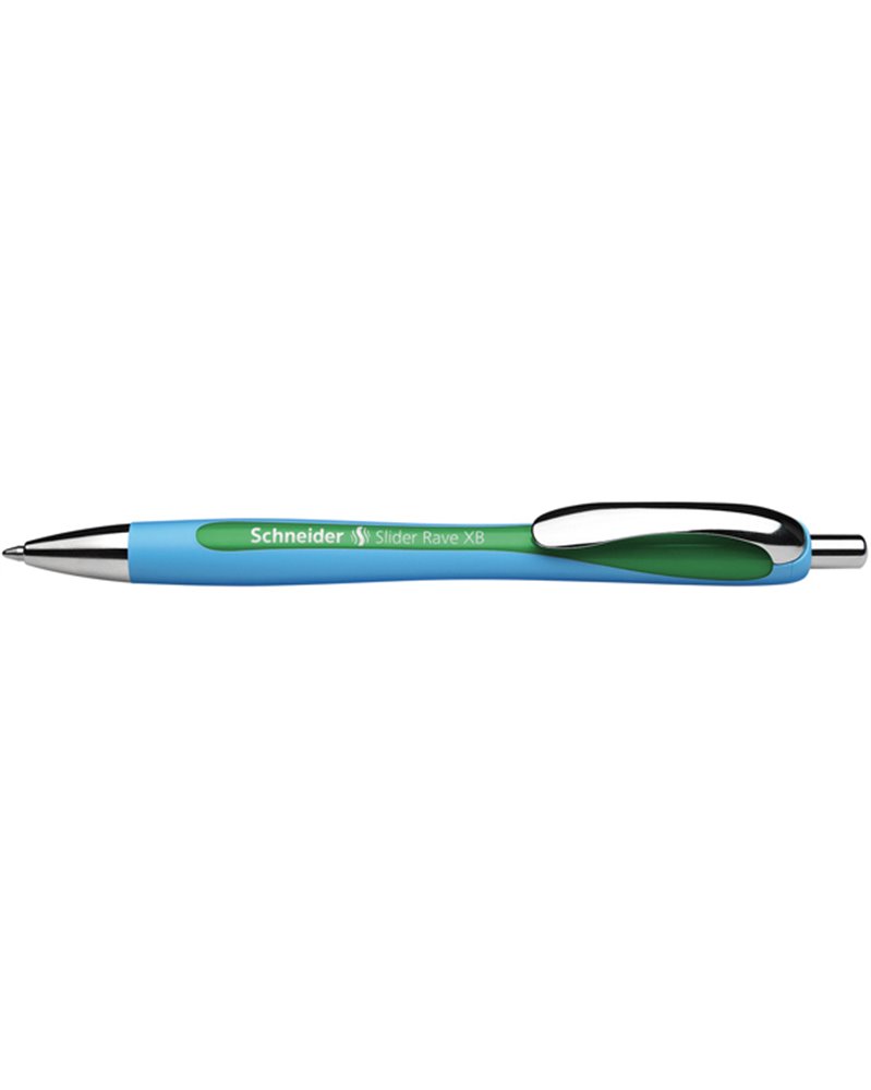 Penna a sfera a scatto SLIDER RAVE XB verde SCHNEIDER