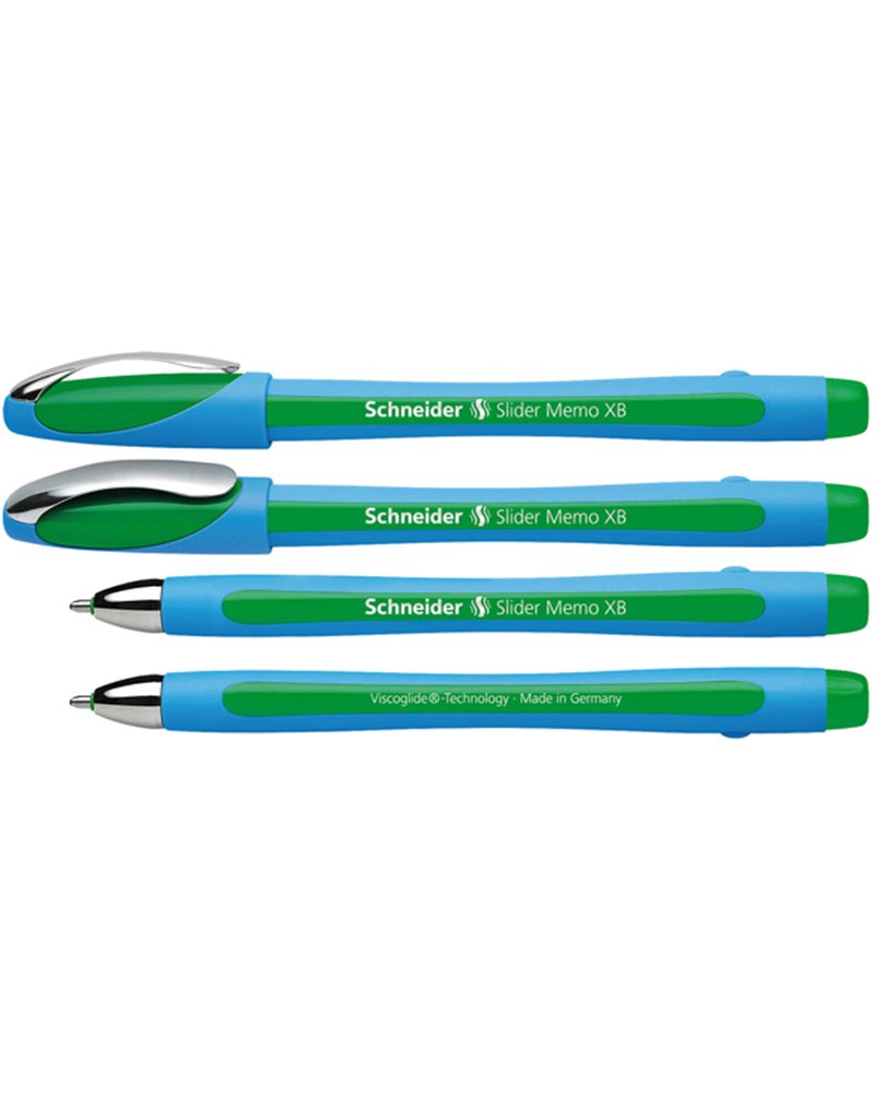 Penna a sfera SLIDER MEMO XB verde SCHNEIDER