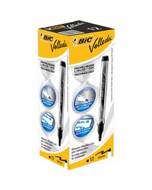 MARCATORI P.TONDA Whiteboard VELLEDAÂ® Liquid Ink Pocket BICÂ® NERO