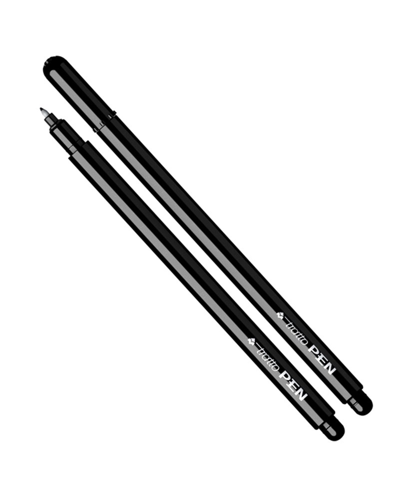 PENNARELLO TRATTO PEN NEW METAL NERO