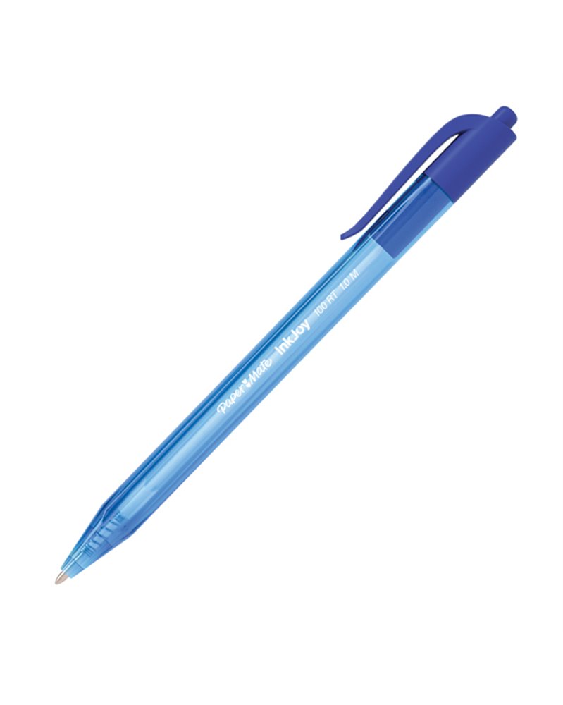 Penna sfera scatto INKJOY Stick 100RT 1,0mm blu PAPERMATE