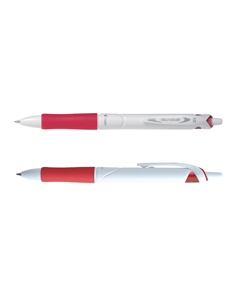 Penna a sfera scatto ACROBALL PURE WHITE Begreen 1,0mm rosso PILOT