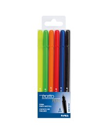 BUSTA 6 PENNARELLO TRATTO PEN NEW METAL