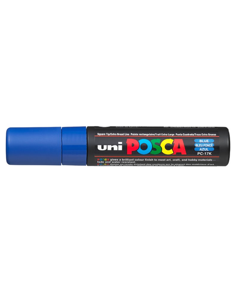 Marcatore UNI POSCA PC17K p.scalpello 15mm blu UNI MITSUBISHI