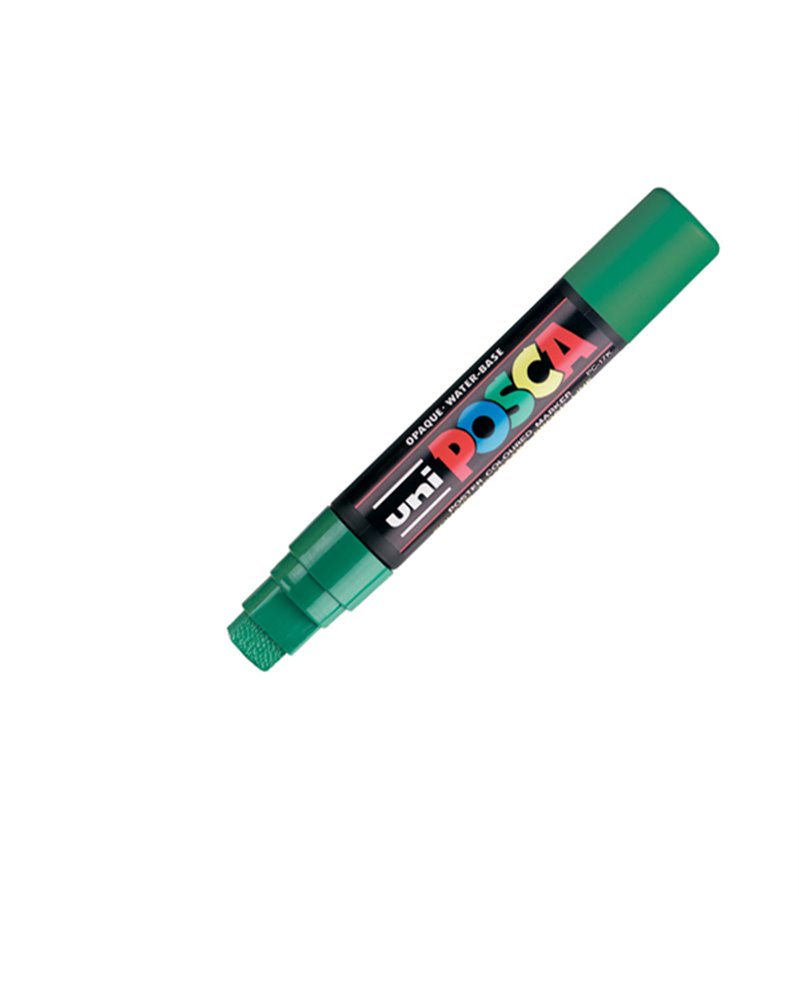 Marcatore UNI POSCA PC17K p.scalpello 15mm verde UNI MITSUBISHI