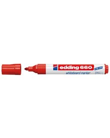 MARCATORE ROSSO PER LAVAGNE BIANCHE EDDING 660 TRATTO 1,5 - 3,00mm