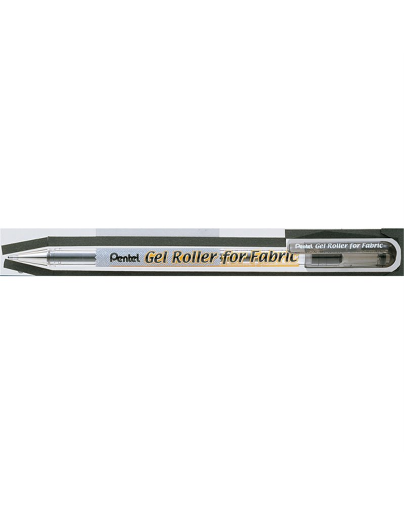 Roller gel per tessuto 1,0mm inchiostro permanente nero PENTEL