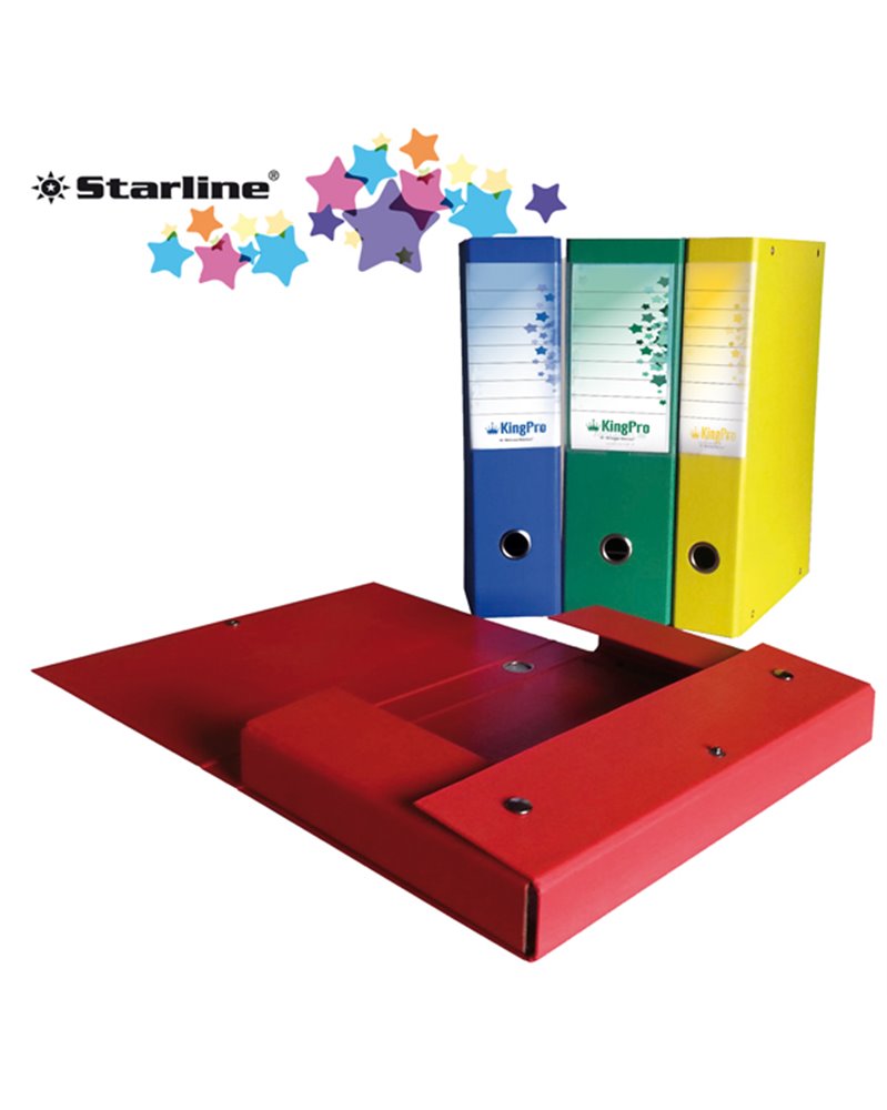 SCATOLA PROGETTO KingPro 4 GIALLO c/portaetichetta STARLINE